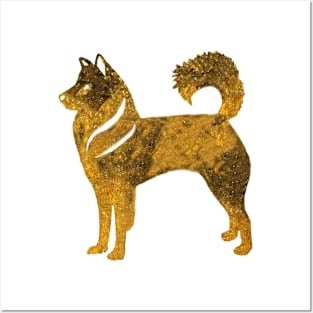 Golden Husky Dog Posters and Art